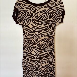 Zebra Print Women's Dress